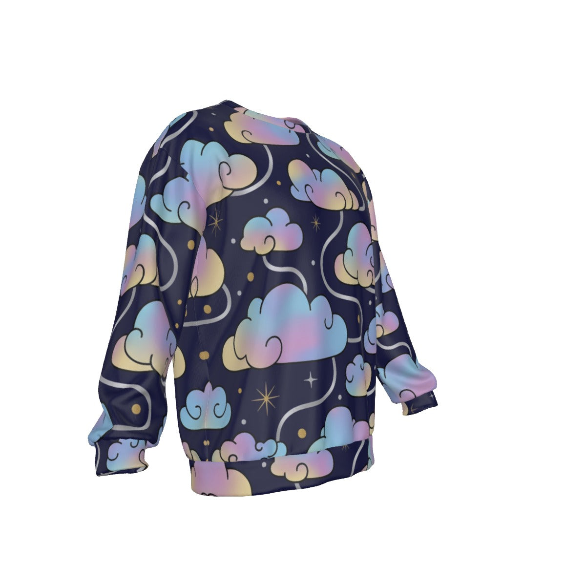 Men's Drop Shoulder Round Neck Long-Sleeved Sweatshirt