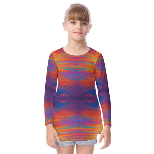 Unisex Kid's Long Sleeve O-neck T-shirt