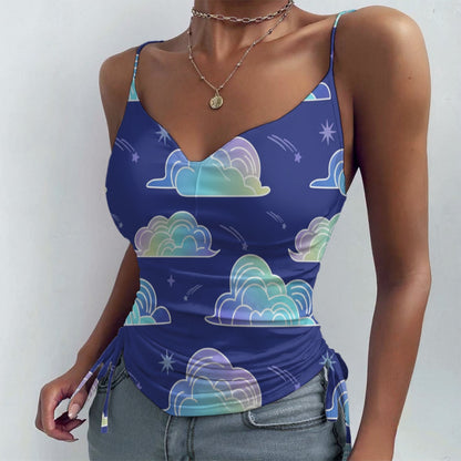 All-over Print Drawstring Camisole