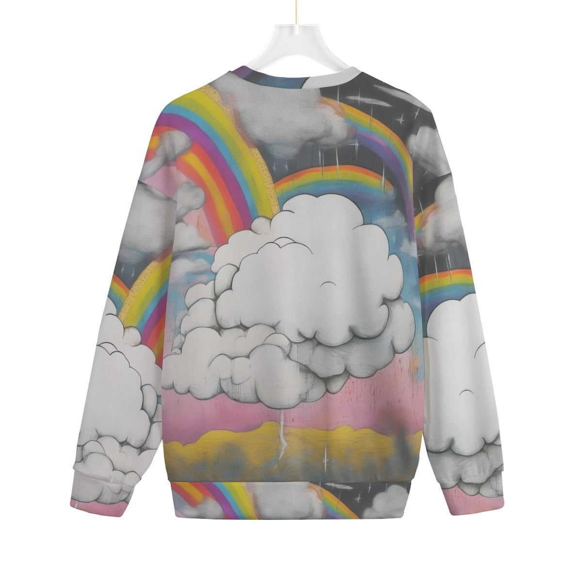Unisex Drop-shoulder Knitted Fleece Sweater - view 2