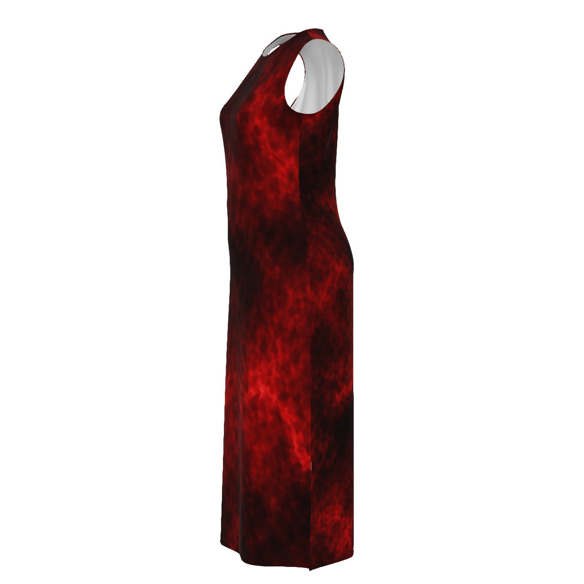 Women's Beach Perspective Chiffon Sleeveless Dress