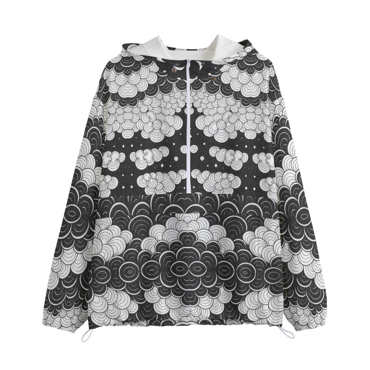 Unisex Pullover Jacket With Zipper Closure