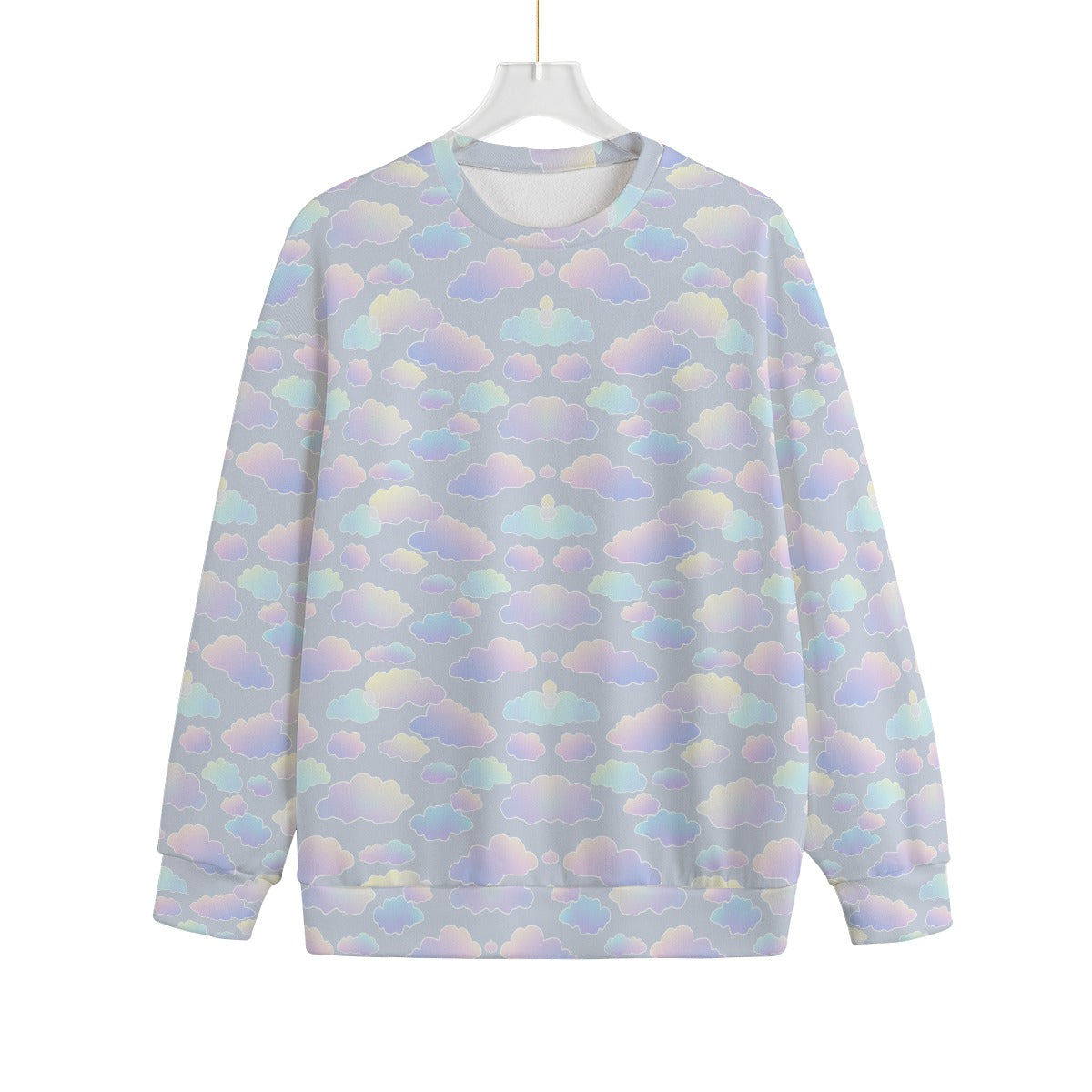 Unisex Drop-shoulder Knitted Fleece Sweater - view 1