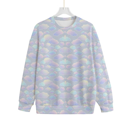 Unisex Drop-shoulder Knitted Fleece Sweater - view 1