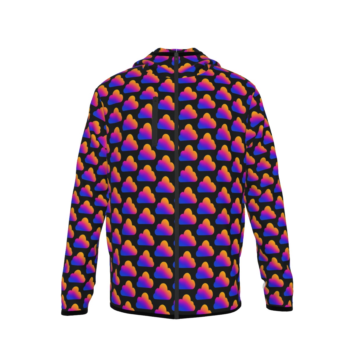 Men's Stylish Hoodie with Thumb Hole Design - view 1