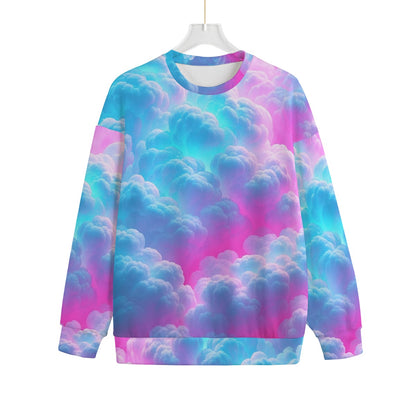 Unisex Drop-shoulder Knitted Fleece Sweater - view 1