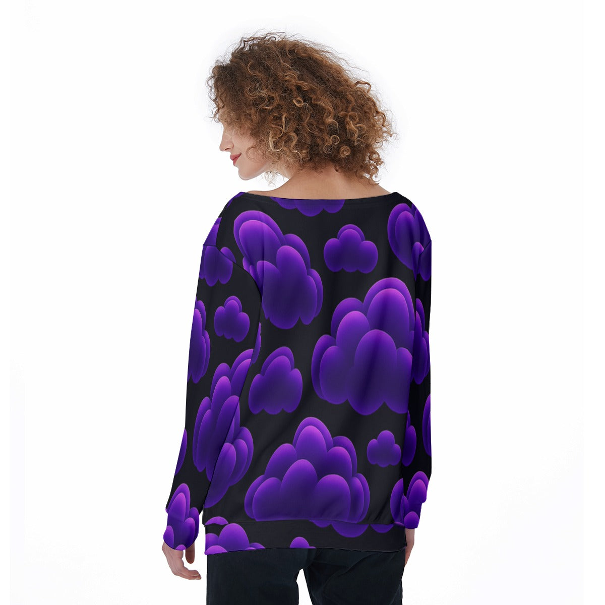 Women's Off-Shoulder Sweatshirt
