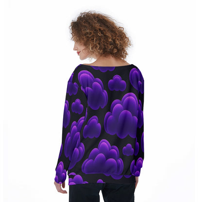 Women's Off-Shoulder Sweatshirt