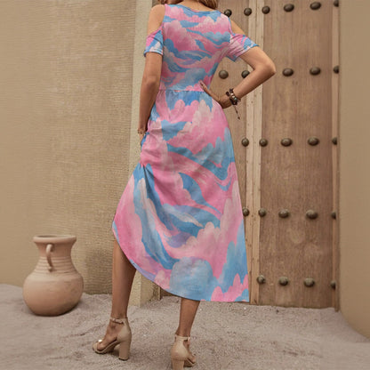 Women's V-neck Off-shoulder Dress by O’Nimbus – view 2