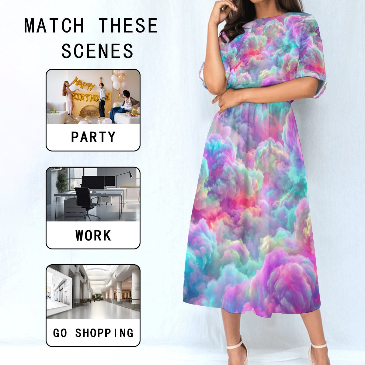 Women's Elastic Waist Dress