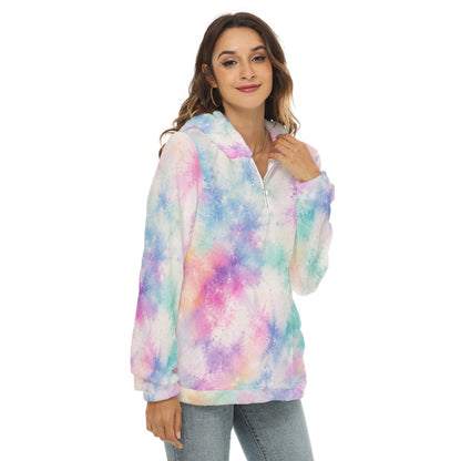 Women’s Borg-Fleece Half-Zip Hoodie - view 2