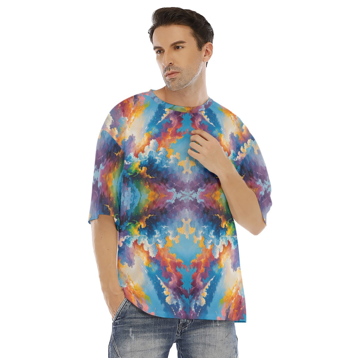 Men's Drop Shoulder T-shirt With Short Sleeve