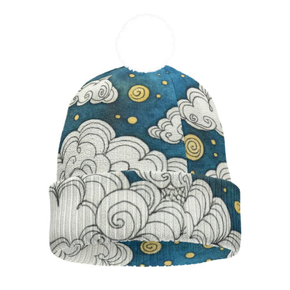 Unisex Knitted Hat With Pom-Pom