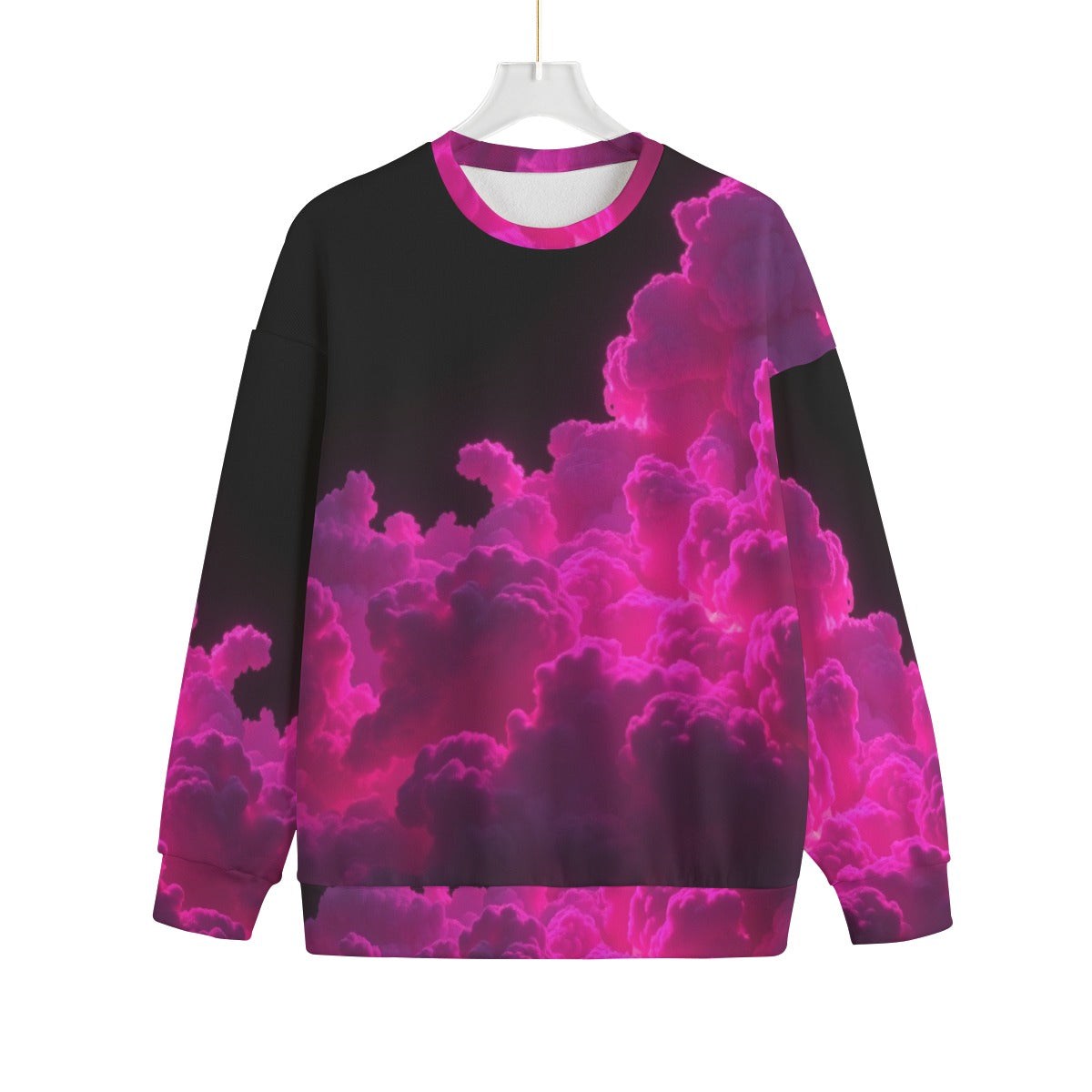 Unisex Drop-shoulder Knitted Fleece Sweater - view 1