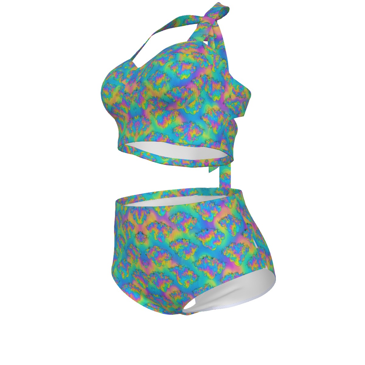 Women's Swimsuit Set With Halter