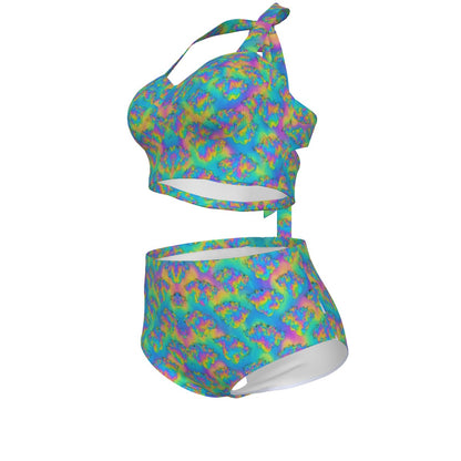 Women's Swimsuit Set With Halter