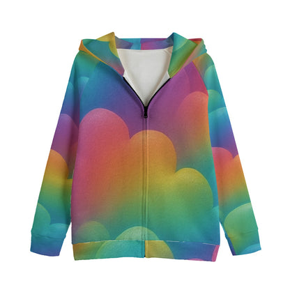 Unisex Kid's Zip Up Raglan Sleeve Hoodie | 310GSM Cotton