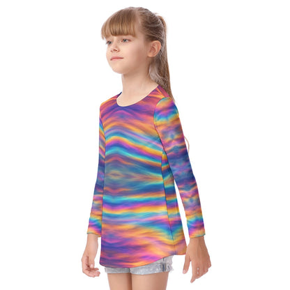 Unisex Kid's Long Sleeve O-neck T-shirt