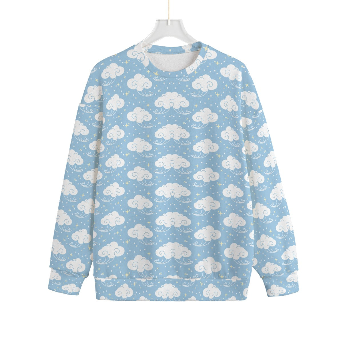 Unisex Drop-shoulder Knitted Fleece Sweater - view 1