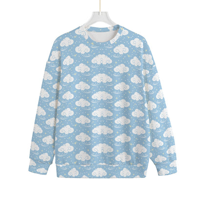 Unisex Drop-shoulder Knitted Fleece Sweater - view 1