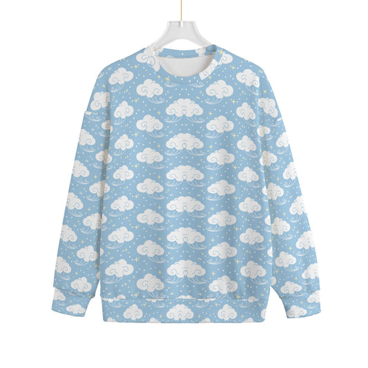 Unisex Drop-shoulder Knitted Fleece Sweater - view 1