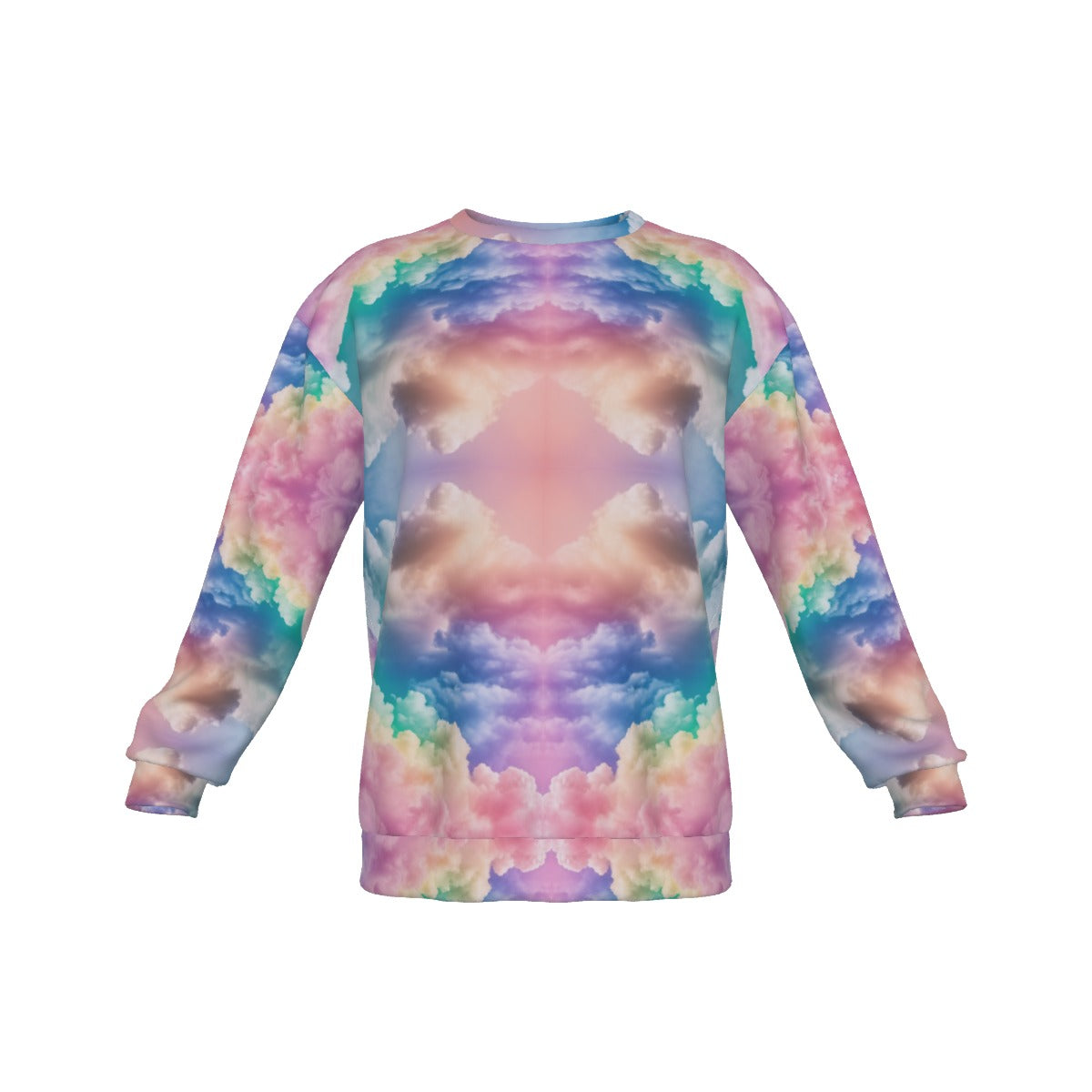 Men's Drop Shoulder Round Neck Long-Sleeved Sweatshirt