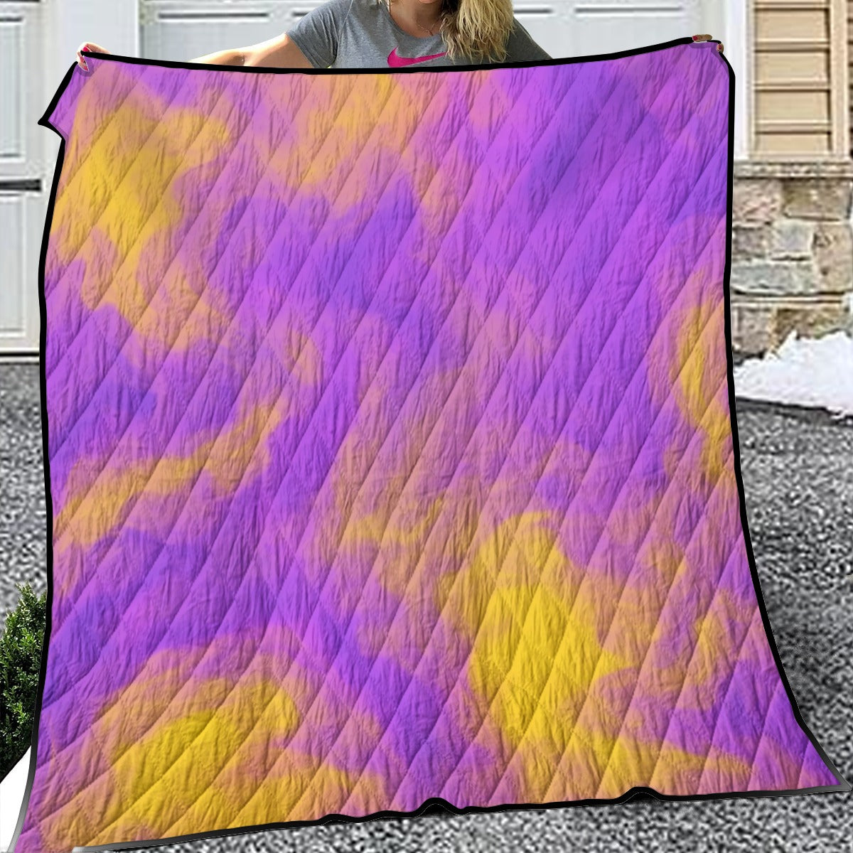 Unisex Lightweight & Breathable Quilt With Edge-wrapping Strips