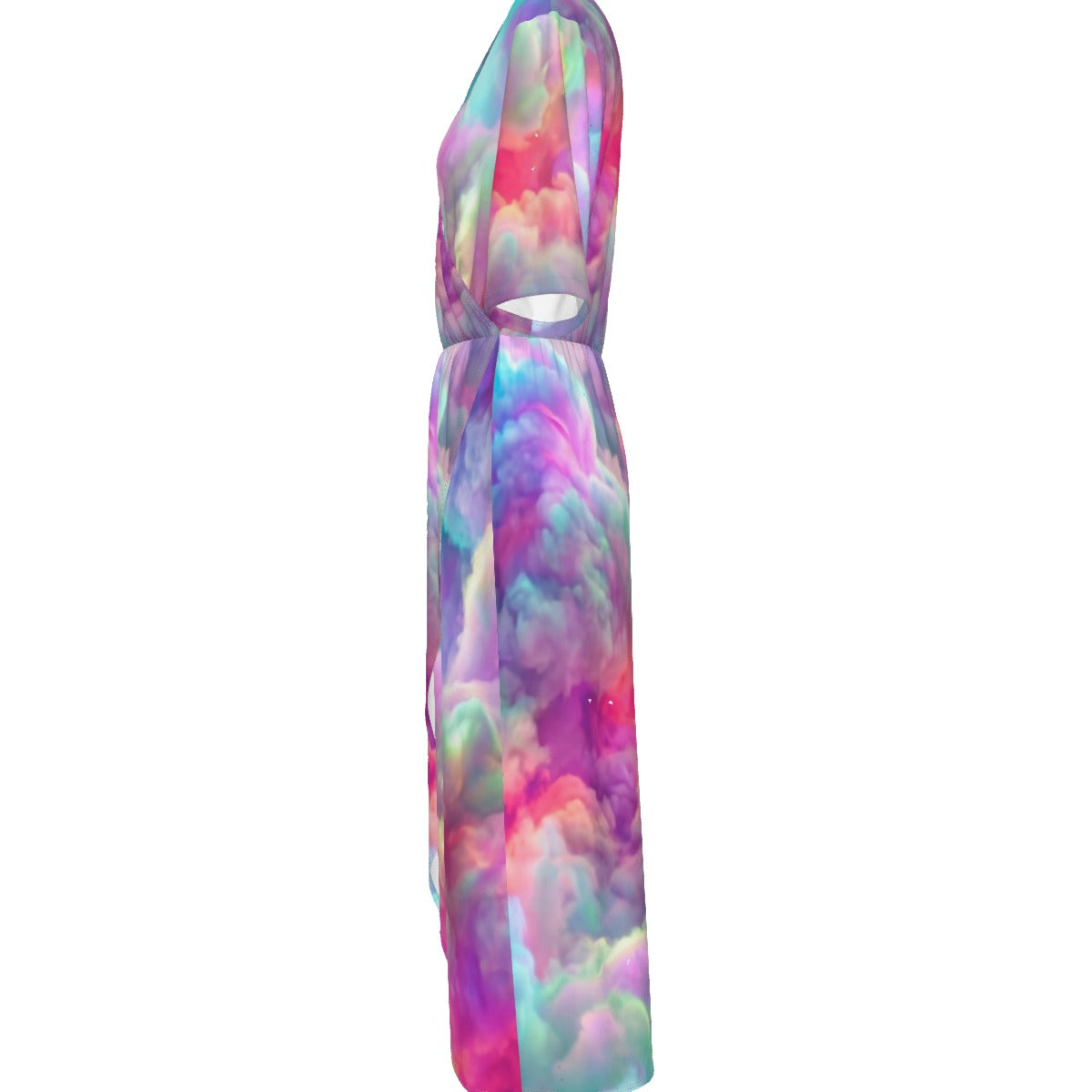Women's Short Sleeve V-neck Dress
