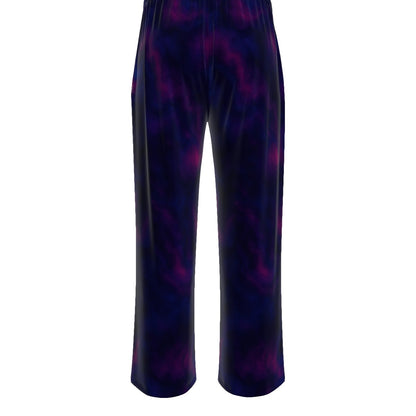 Unisex Knitted Fleece Wide Leg Pants