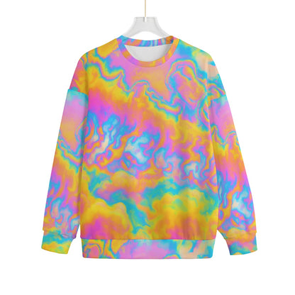 Unisex Drop-shoulder Knitted Fleece Sweater - view 1