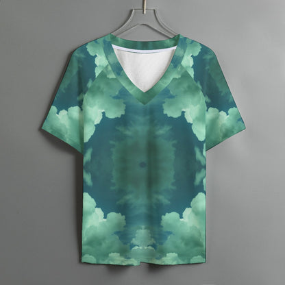 Women's V-neck T-shirt With Short Sleeve