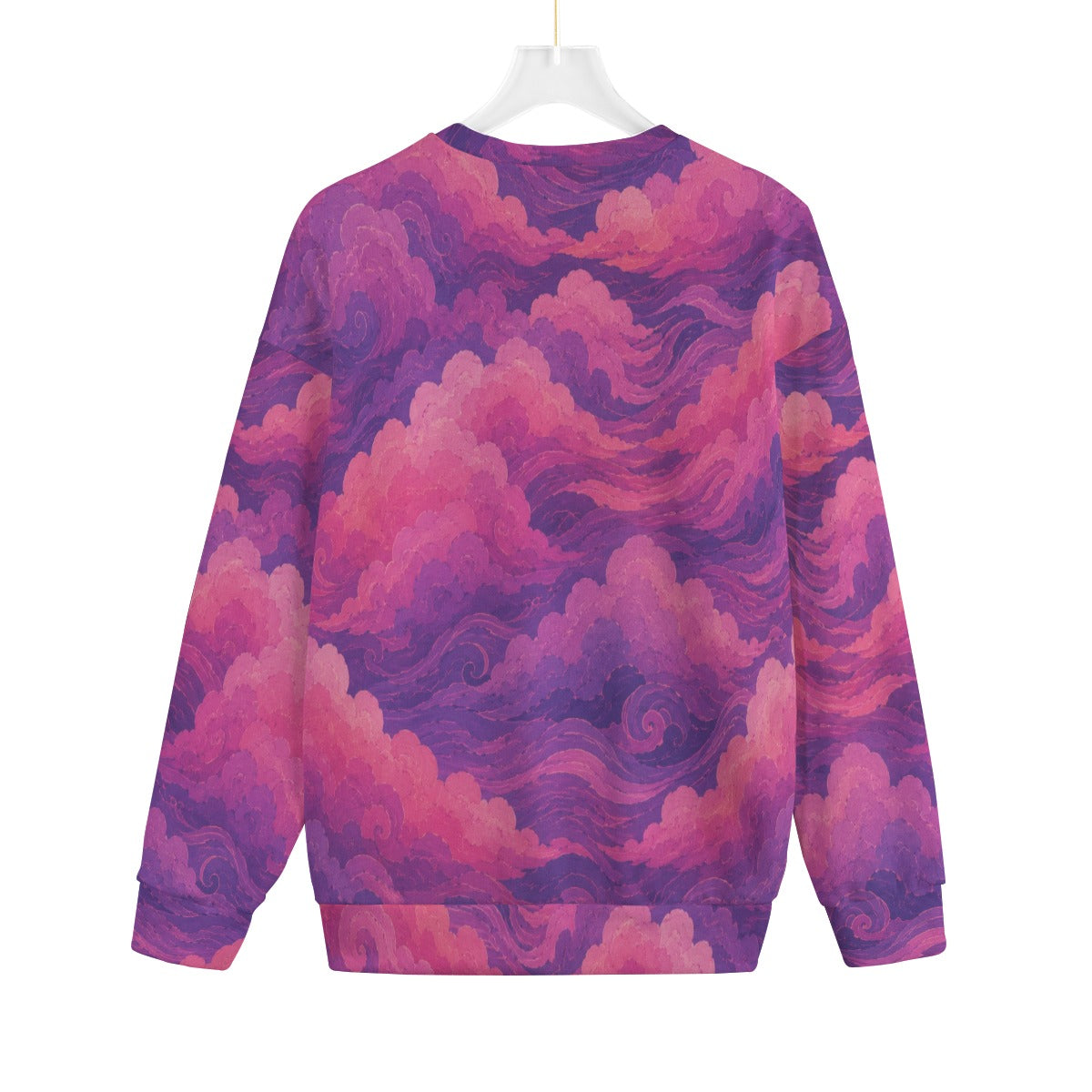 Unisex Drop-shoulder Knitted Fleece Sweater - view 2