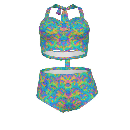 Women's Swimsuit Set With Halter