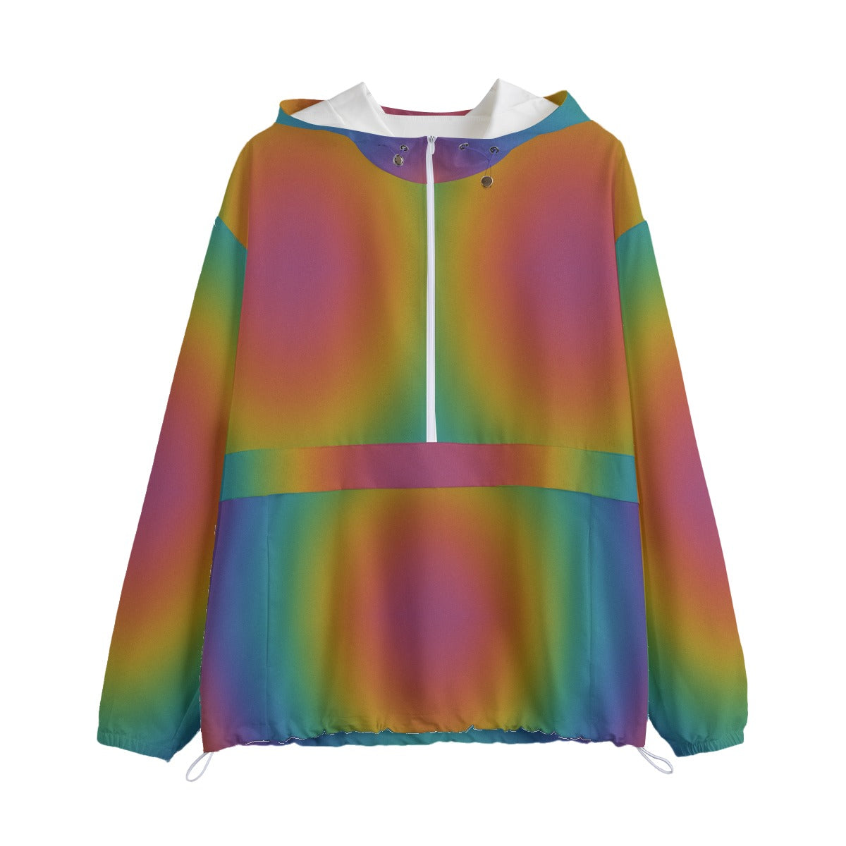 Unisex Pullover Jacket With Zipper Closure