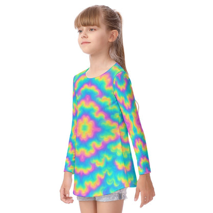 Unisex Kid's Long Sleeve O-neck T-shirt