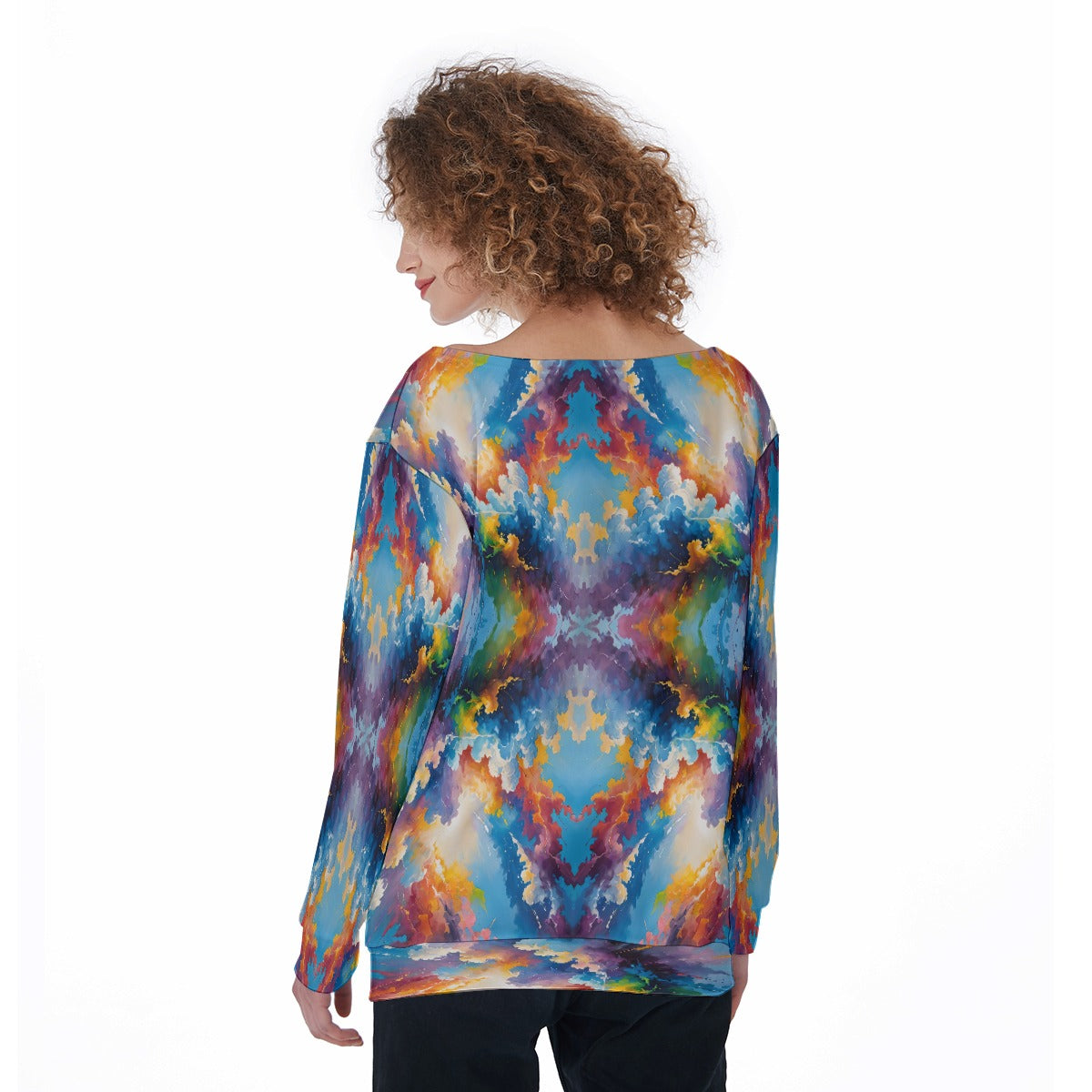 Women's Off-Shoulder Sweatshirt