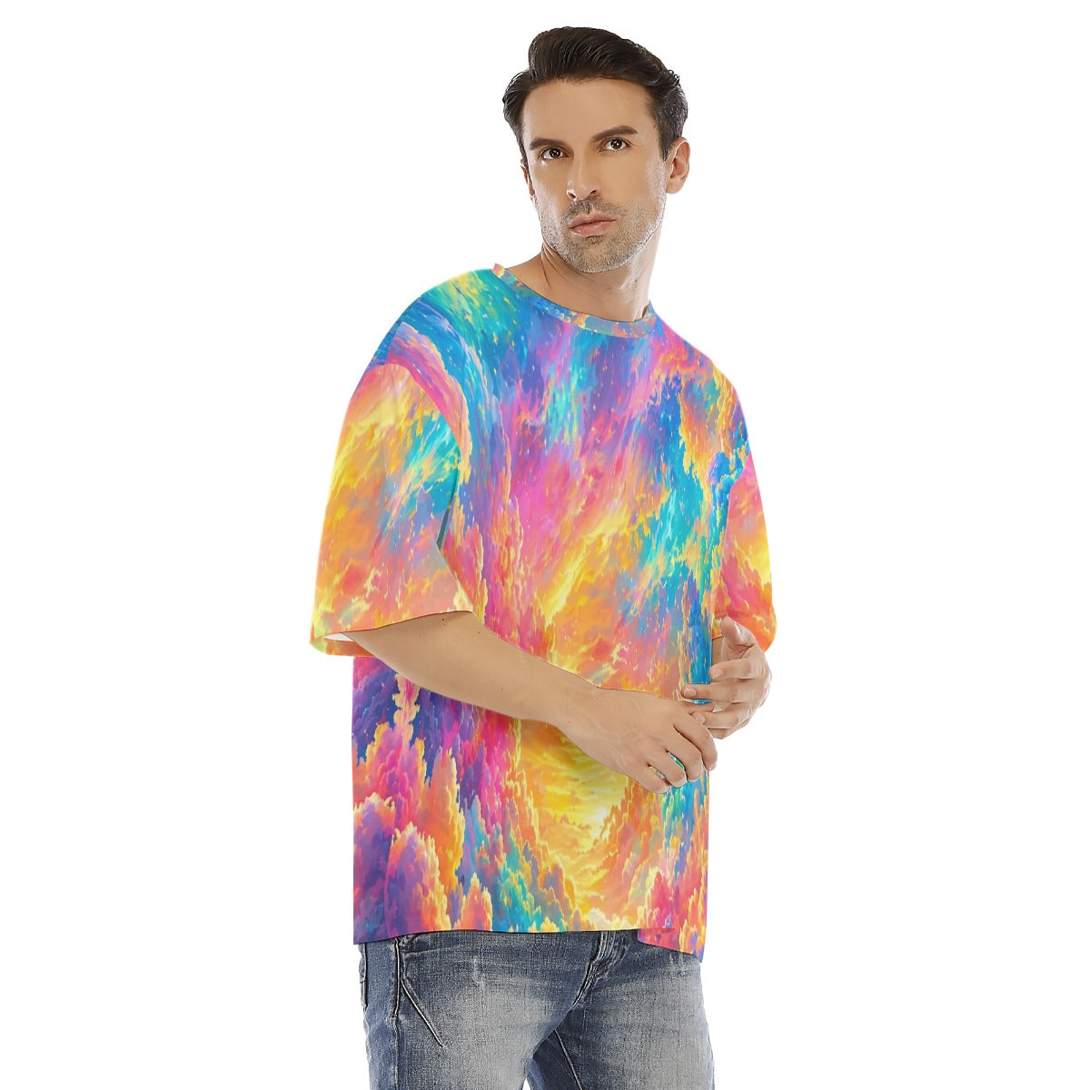 Men's Drop Shoulder T-shirt With Short Sleeve