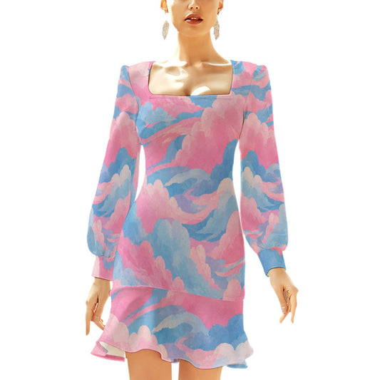 Women's Ruffle Hem Skinny Dress by O’Nimbus