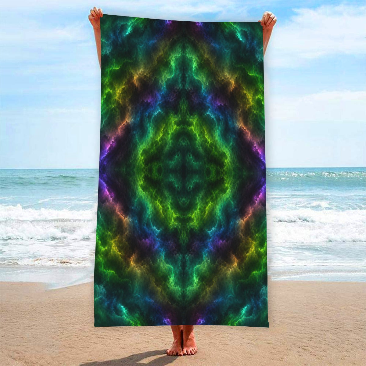 Adult Beach towel Vertical Style Printed in USA|320GSM