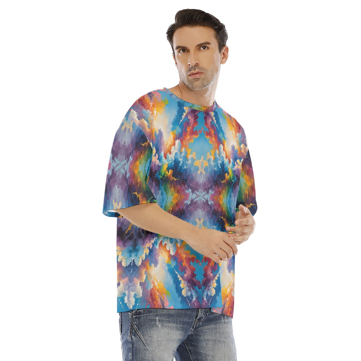 Men's Drop Shoulder T-shirt With Short Sleeve
