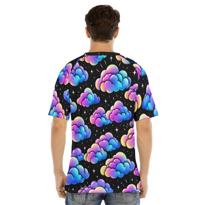 Men's Raglan Sleeve T-shirt With Button Closure