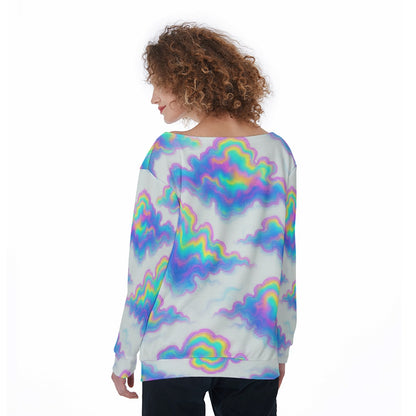 Women's Off-Shoulder Sweatshirt
