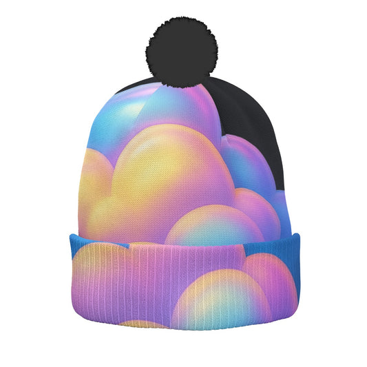 Unisex Knitted Hat With Pom-Pom