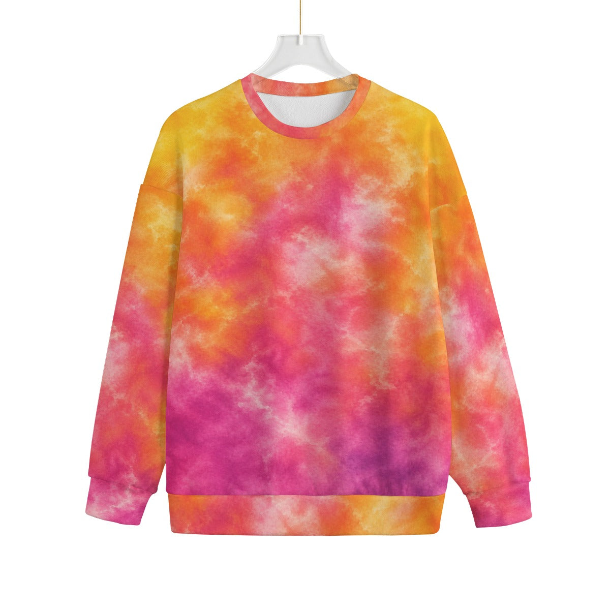 Unisex Drop-shoulder Knitted Fleece Sweater - view 1