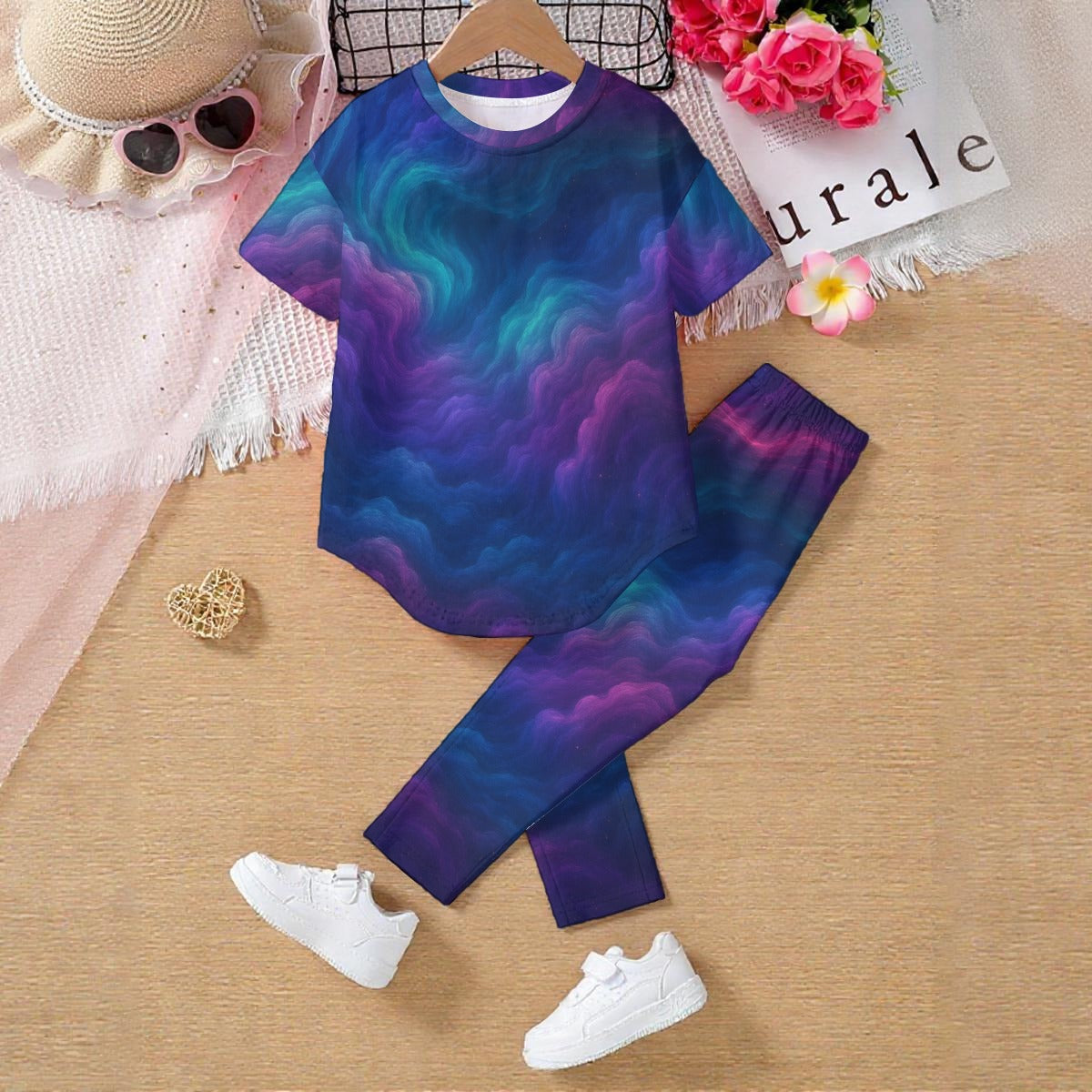 Unisex Kids' Casual Top and Pants Set