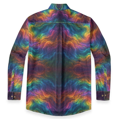 Men's Casual Lapel Long Sleeve Shirt|125GSM Cotton