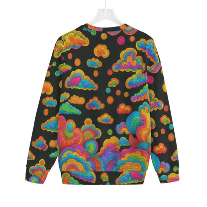 Unisex Drop-shoulder Knitted Fleece Sweater - view 2