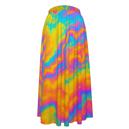 Women's Maxi Chiffon Skirts With Lining