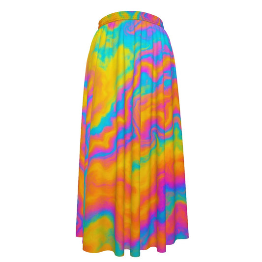 Women's Maxi Chiffon Skirts With Lining