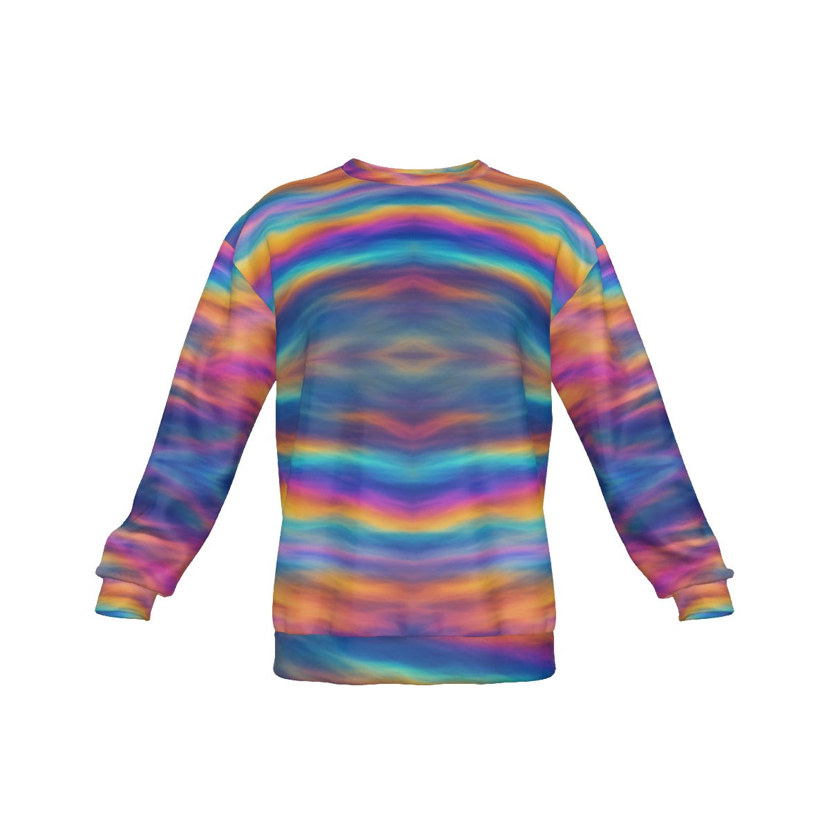 Men's Drop Shoulder Round Neck Long-Sleeved Sweatshirt